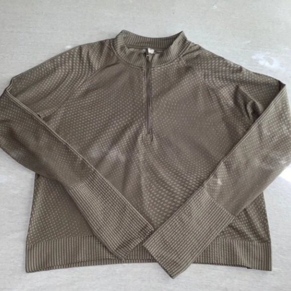 Lululemon Rest Less Pullover Textured Mink SZ 12 - Picture 5 of 8